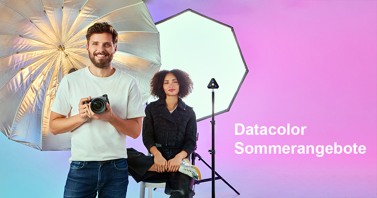 Mit der Datacolor Sommeraktion für Farbmanagement-Produkte bis zu 150 € sparen