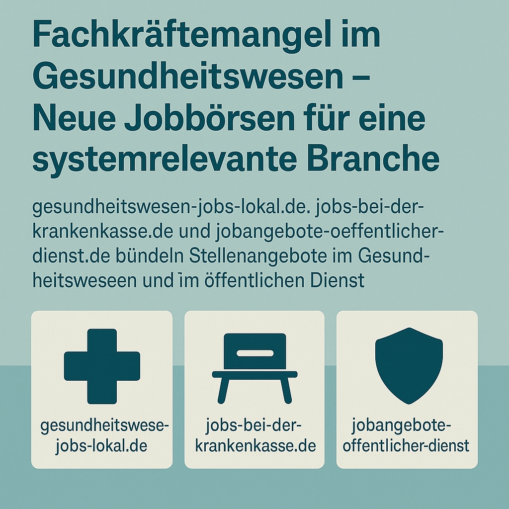 achkräftemangel im Gesundheitswesen–Neue Jobbörsen für eine systemrelevante Branche (Die Bildrechte liegen bei dem Verfasser der Mitteilung.)