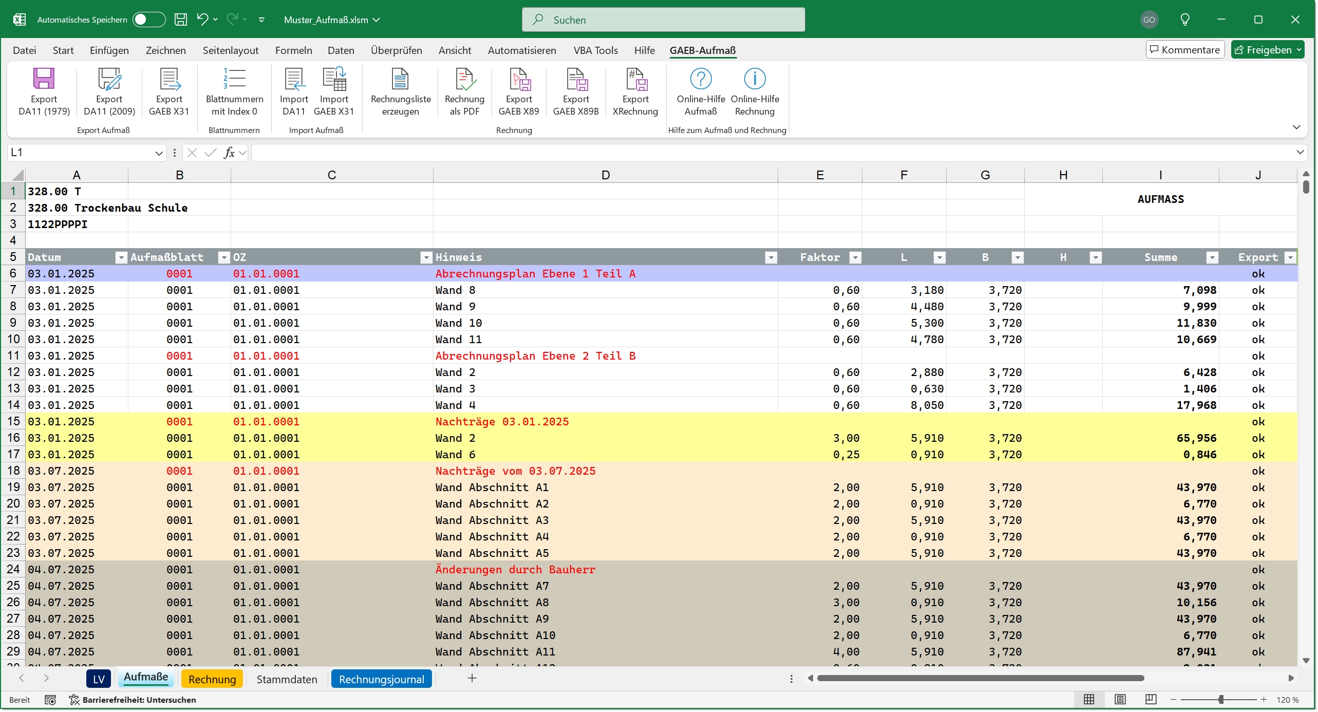 Eine XRechnung direkt aus Microsoft Excel (Die Bildrechte liegen bei dem Verfasser der Mitteilung.) Eine XRechnung direkt aus Microsoft Excel (Die Bildrechte liegen bei dem Verfasser der Mitteilung.)