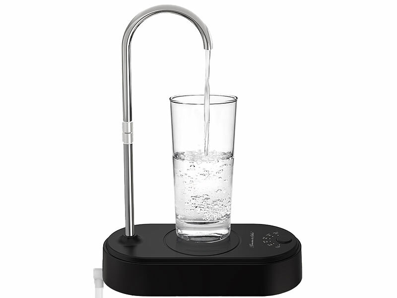 Rosenstein& Söhne Akku-Trinkwasser-Pumpe mit justierbarem Auslass, www.pearl.de (Die Bildrechte liegen bei dem Verfasser der Mitteilung.) Rosenstein& Söhne Akku-Trinkwasser-Pumpe mit justierbarem Auslass, www.pearl.de (Die Bildrechte liegen bei dem Verfasser der Mitteilung.)