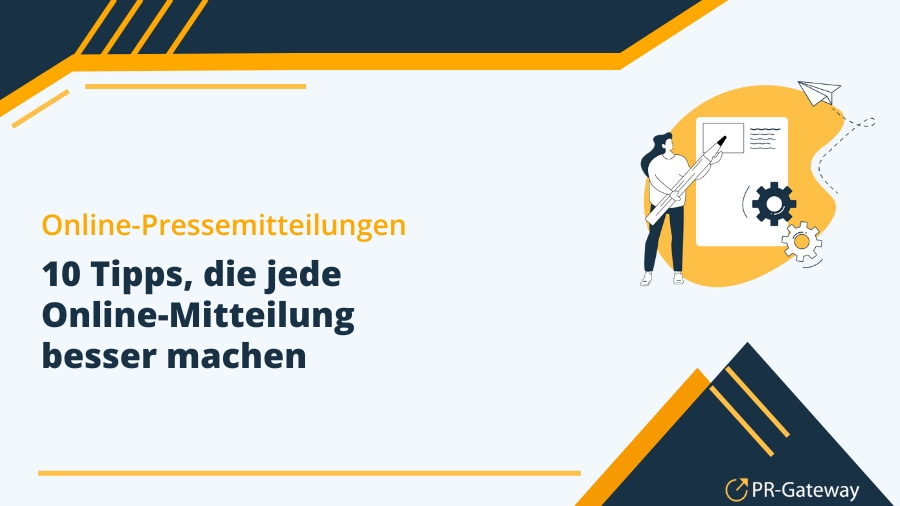 Online-Pressemitteilungen: 10 Tipps, die jede Meldung besser machen (Die Bildrechte liegen bei dem Verfasser der Mitteilung.) Online-Pressemitteilungen: 10 Tipps, die jede Meldung besser machen (Die Bildrechte liegen bei dem Verfasser der Mitteilung.)
