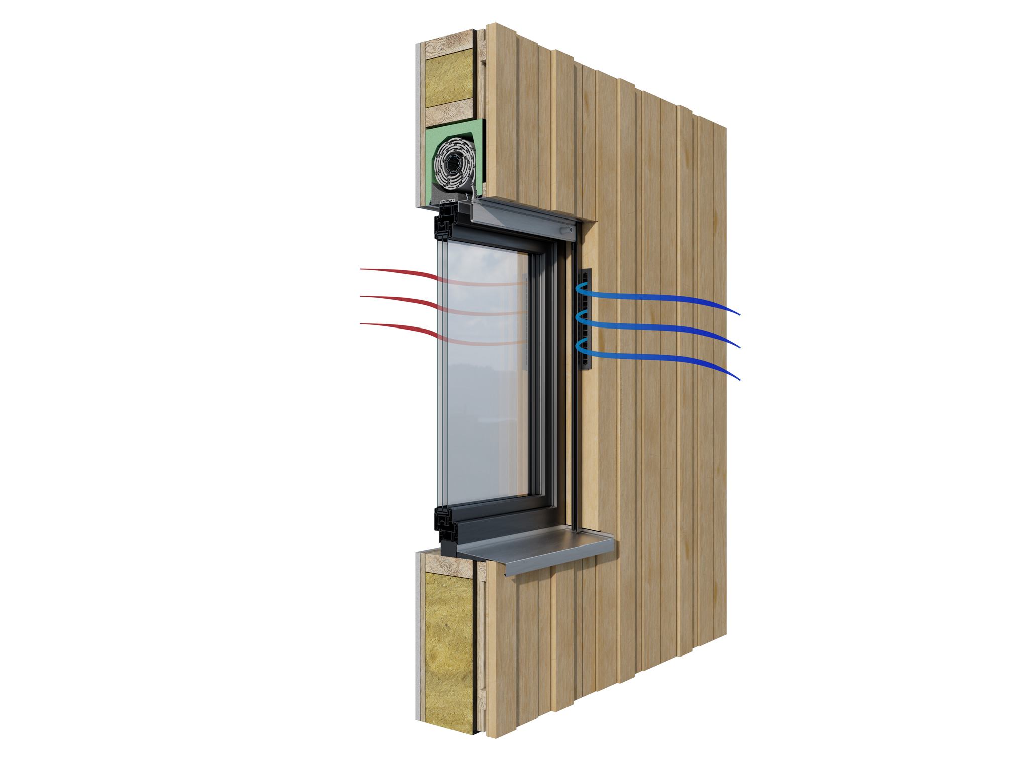 Lüftungslösungen für die Laibung: AIRFOX®HB von Beck+Heun (Bildquelle: Beck+Heun)
