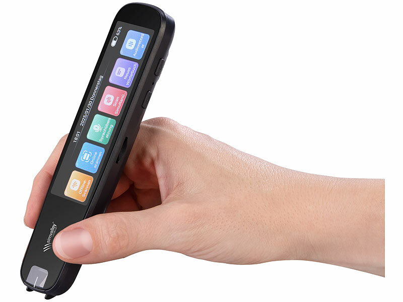 simvalley MOBILEÜbersetzer-Stift, 142 Online-Sprachen, Scan-Funktion, Touch-Display, www.pearl.de (Die Bildrechte liegen bei dem Verfasser der Mitteilung.)