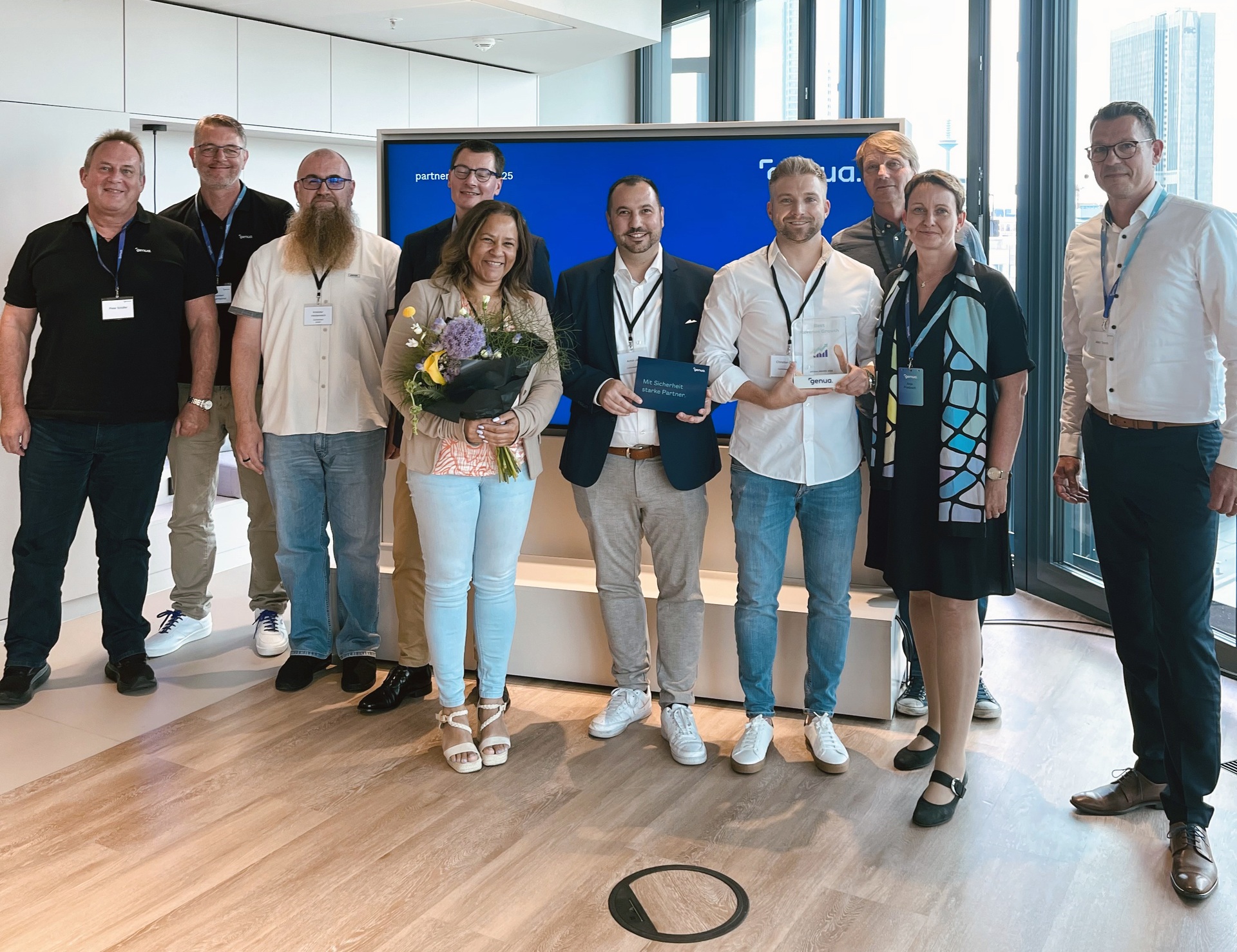 Controlware wurde auf der genua„partner.TALK 2025“als„Best Revenue Growth Partner" ausgezeichnet. (Die Bildrechte liegen bei dem Verfasser der Mitteilung.)