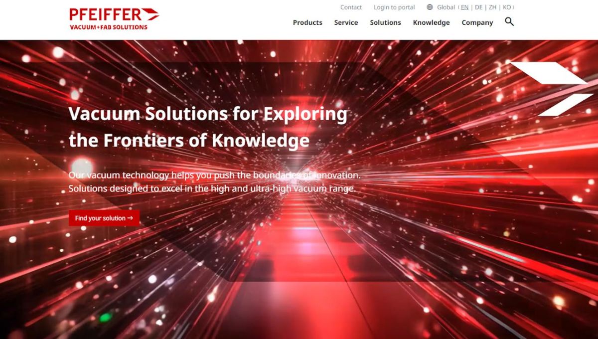 Die neue Webseite von Pfeiffer Vacuum+Fab Solutions (© Pfeiffer Vacuum+Fab Solutions) Die neue Webseite von Pfeiffer Vacuum+Fab Solutions (© Pfeiffer Vacuum+Fab Solutions)