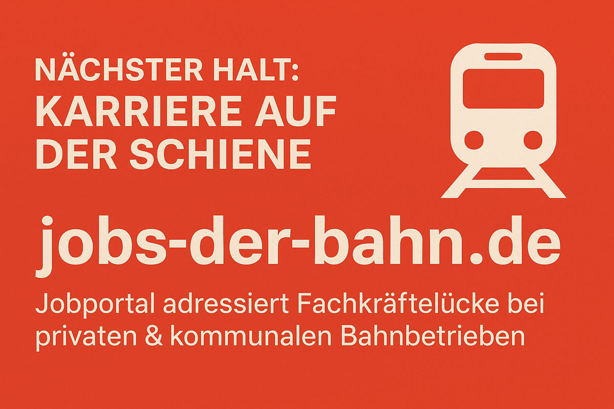 Jobs-der-Bahn.de startet: Jobportal für starke Bahnunternehmen in Deutschland (Die Bildrechte liegen bei dem Verfasser der Mitteilung.)