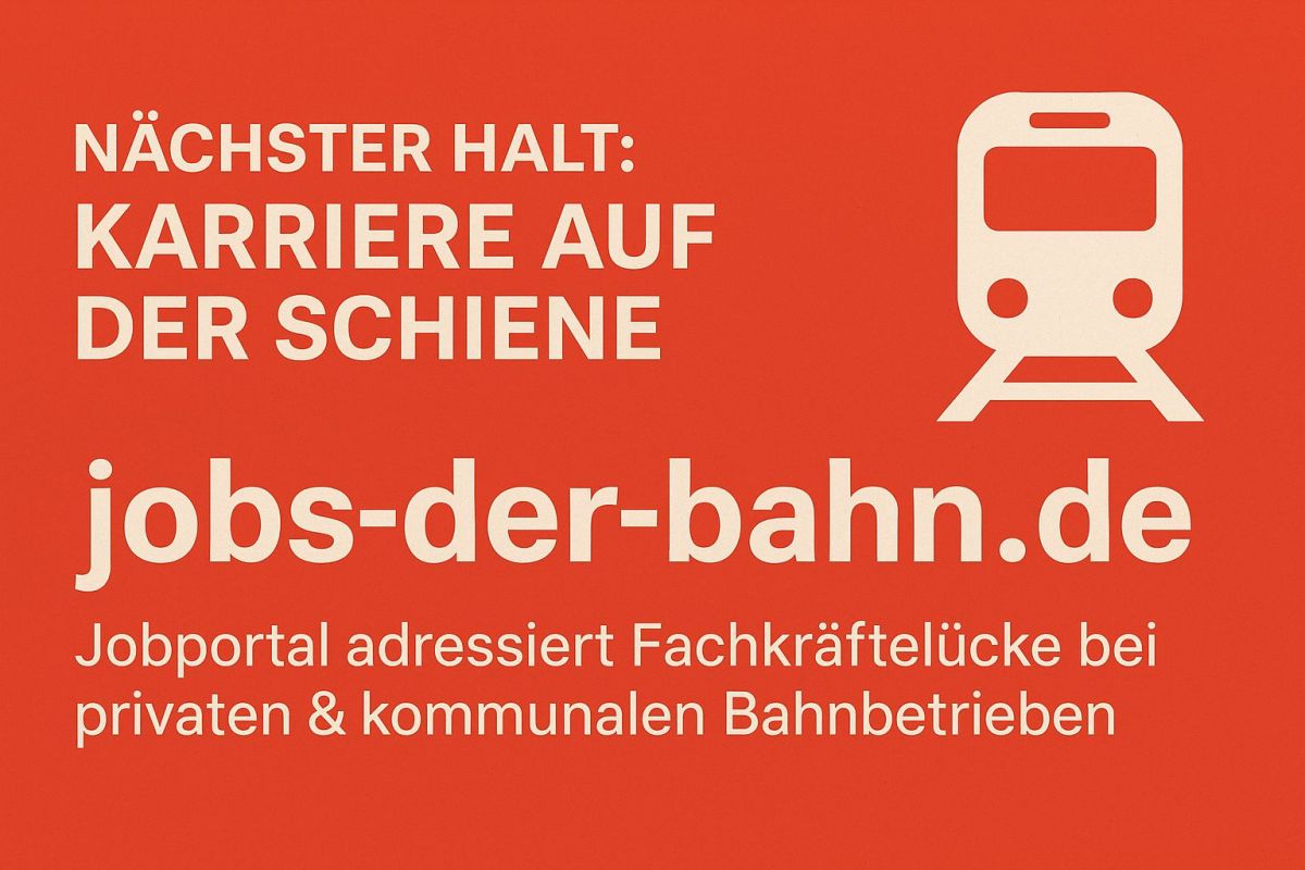 Jobs-der-Bahn.de startet: Jobportal für starke Bahnunternehmen in Deutschland (© )