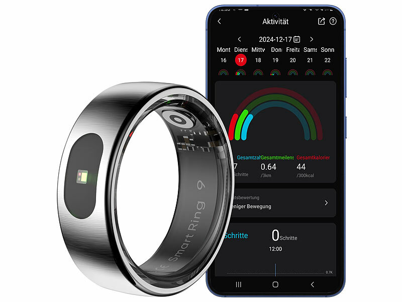 newgen medicals Fitnesstracker-Ringe FRI-101, Touch-Bedienung, Herzfrequenz, SpO2, www.pearl.de (Die Bildrechte liegen bei dem Verfasser der Mitteilung.) newgen medicals Fitnesstracker-Ringe FRI-101, Touch-Bedienung, Herzfrequenz, SpO2, www.pearl.de (Die Bildrechte liegen bei dem Verfasser der Mitteilung.)