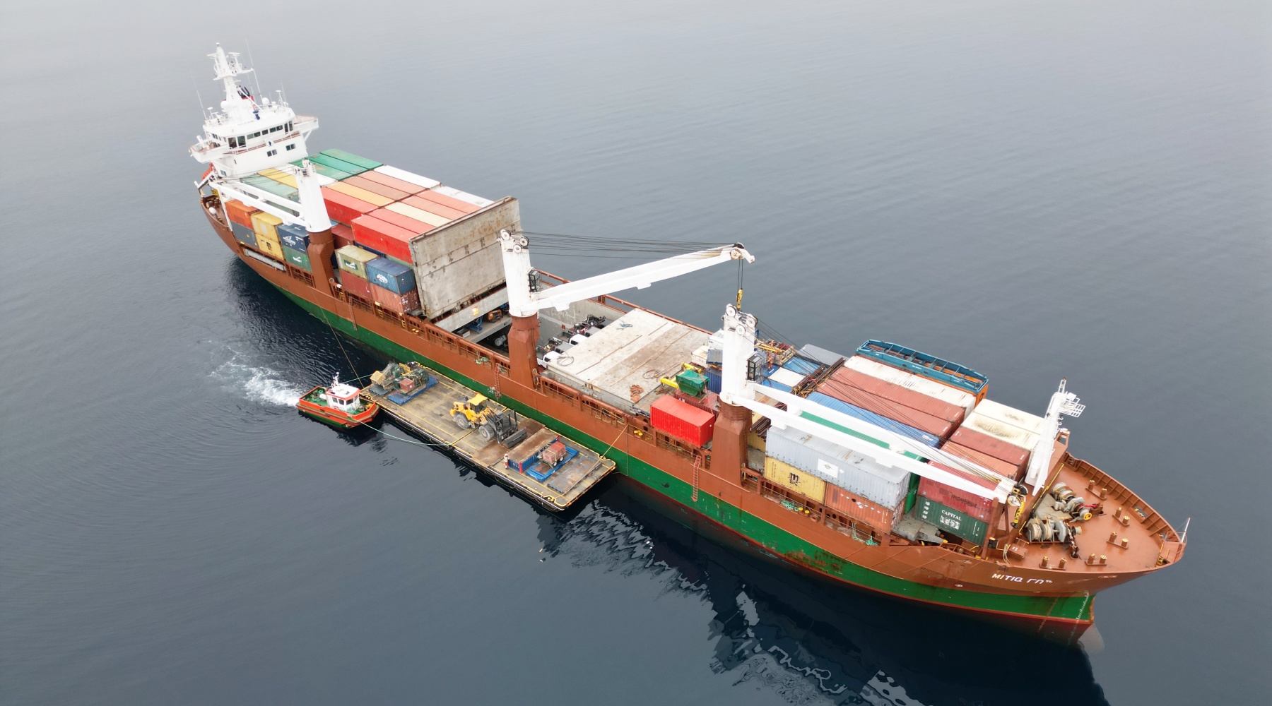 Seetransport von Explorationsausrüstung auf das Storm-Projekt; Quelle: American West Metals