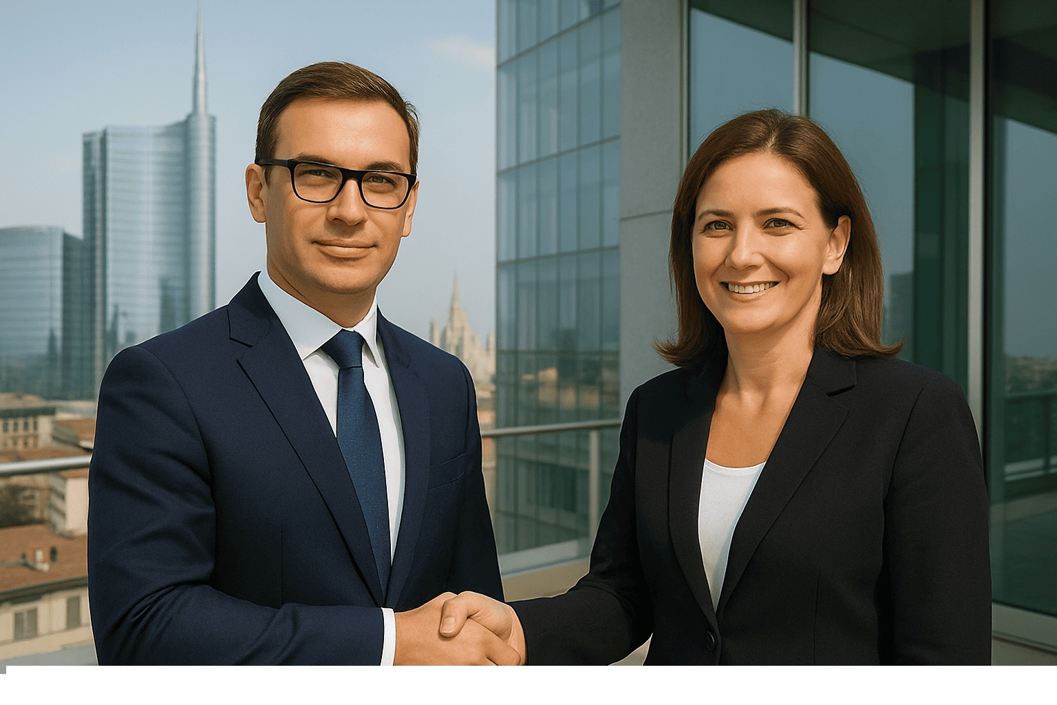 CEO der Hofmann& Partner, Dr. Ernad Gole mit Maria LaSpina (Die Bildrechte liegen bei dem Verfasser der Mitteilung.)