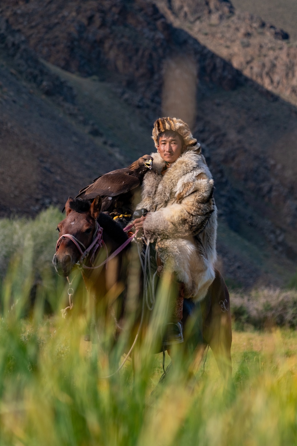 Die Adlerjäger der Mongolei (Die Bildrechte liegen bei dem Verfasser der Mitteilung.)
