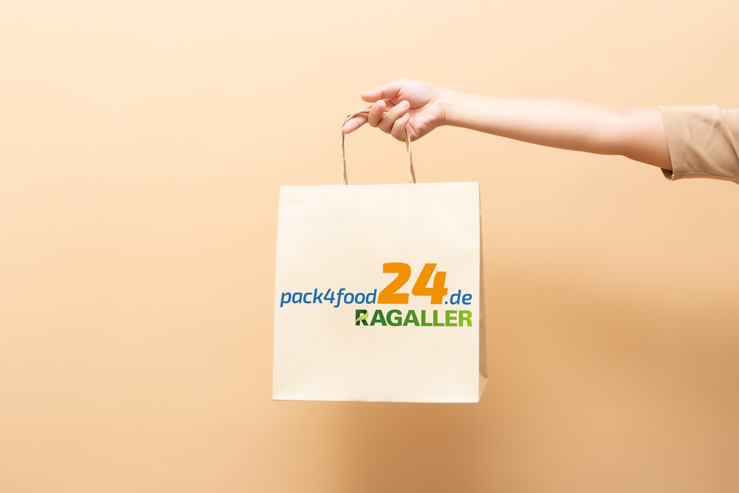 Bedruckte Papiertragetaschen von Pack4food24 (Die Bildrechte liegen bei dem Verfasser der Mitteilung.)
