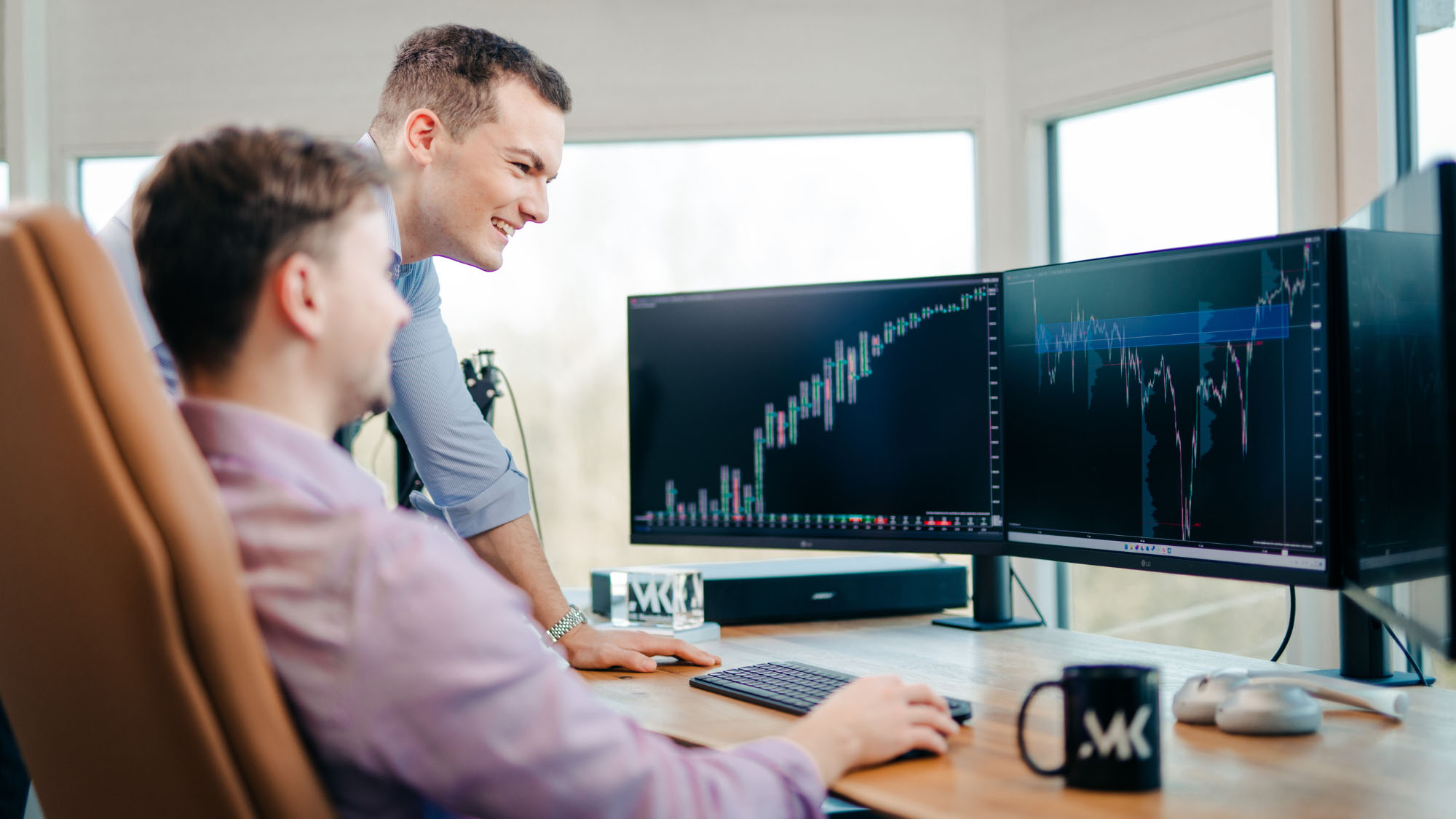 Live-Trading mit System: Die MK Finance GmbH unter Manuel Krebs bietet praxisnahes Coaching. (Bildquelle: MK Finance GmbH)