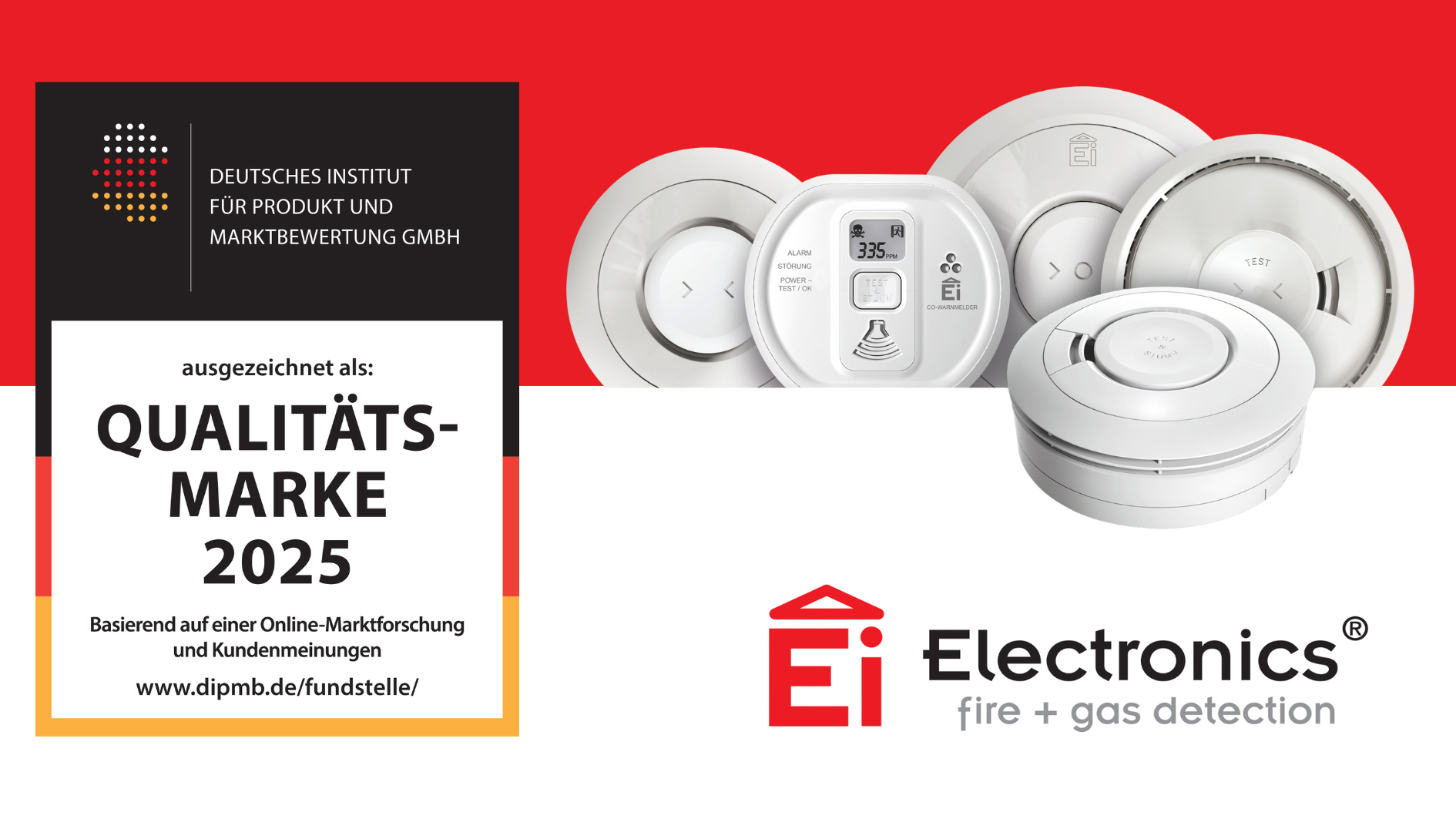 Ei Electronics wurde mit dem Siegel„Qualitätsmarke 2025" ausgezeichnet. (Die Bildrechte liegen bei dem Verfasser der Mitteilung.) Ei Electronics wurde mit dem Siegel„Qualitätsmarke 2025" ausgezeichnet. (Die Bildrechte liegen bei dem Verfasser der Mitteilung.)