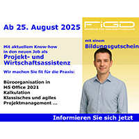 Projekt- und Wirtschaftsassistenz – Weiterbildung ab 25.08.2025, förderbar mit Bildungsgutschein.
