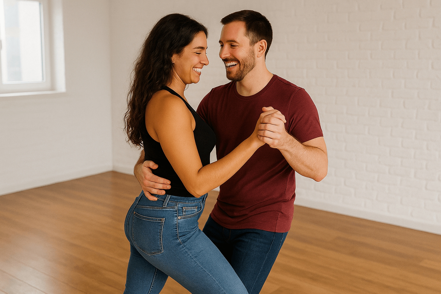 Mann und Frau tanzen Bachata in Frankfurt (Die Bildrechte liegen bei dem Verfasser der Mitteilung.)