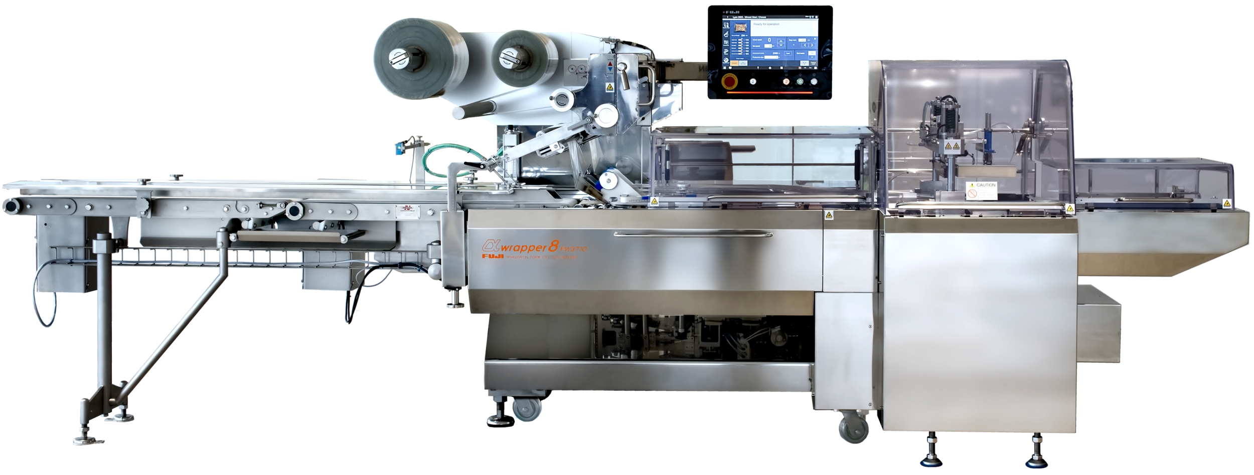 Die FW 3710 B Flow Pack-Maschine von FUJI PACKAGING (Die Bildrechte liegen bei dem Verfasser der Mitteilung.) Die FW 3710 B Flow Pack-Maschine von FUJI PACKAGING (Die Bildrechte liegen bei dem Verfasser der Mitteilung.)