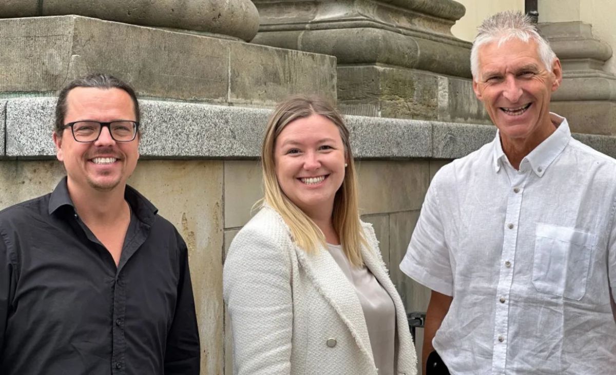 Von links: Marius Koose, Pia Marten, Dr. Paul Weber (© Cannovum Health GmbH)