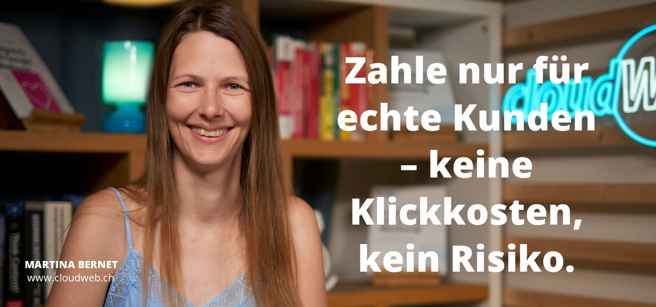 Zahle nur für echte Kunden  - keine Klickkosten (Die Bildrechte liegen bei dem Verfasser der Mitteilung.)