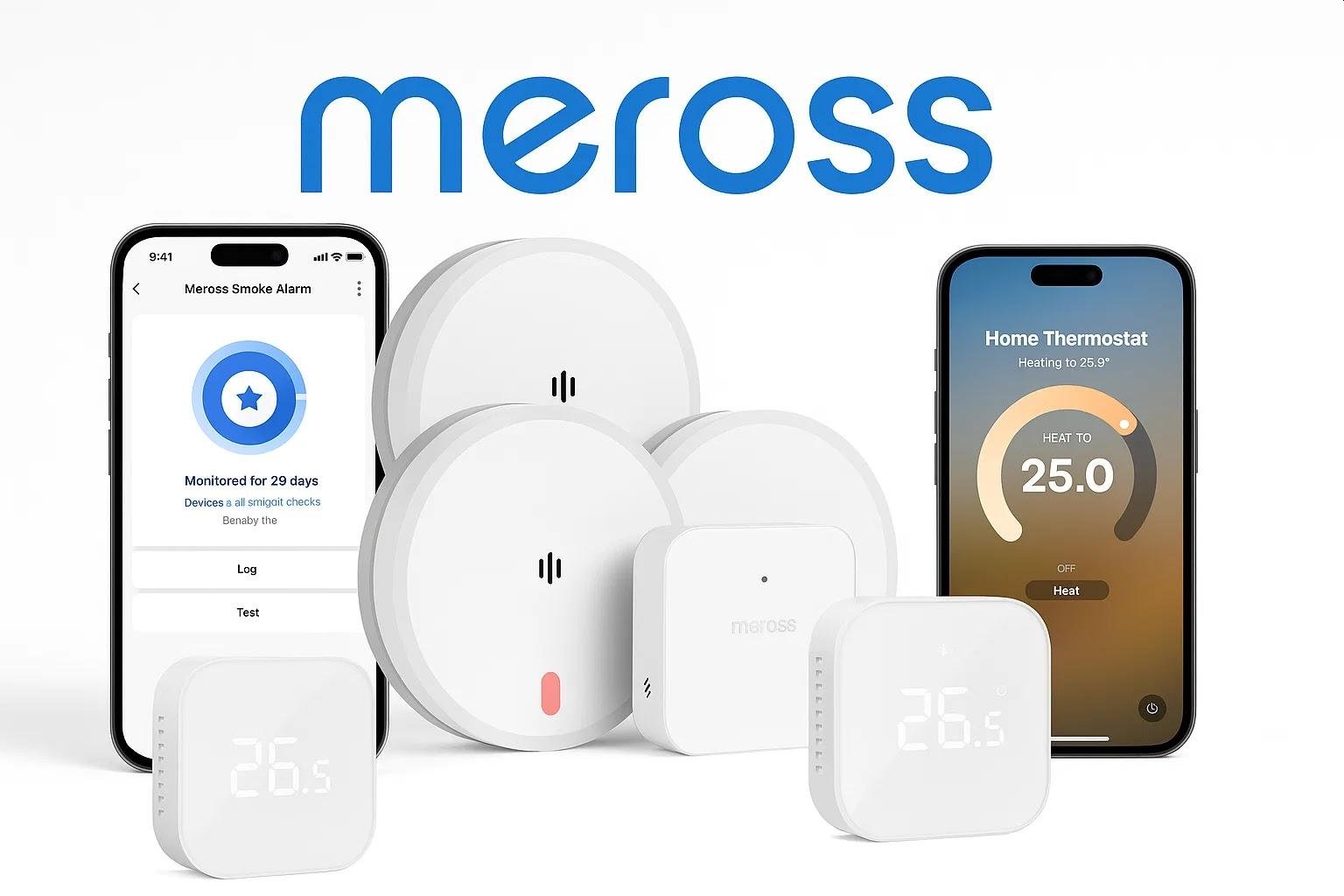 Meross kündigt smarte Rauchmelder und Thermostate an (Die Bildrechte liegen bei dem Verfasser der Mitteilung.) Meross kündigt smarte Rauchmelder und Thermostate an (Die Bildrechte liegen bei dem Verfasser der Mitteilung.)