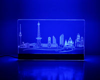 Berlin Classic Wandtattoo mit LED-Beleuchtung