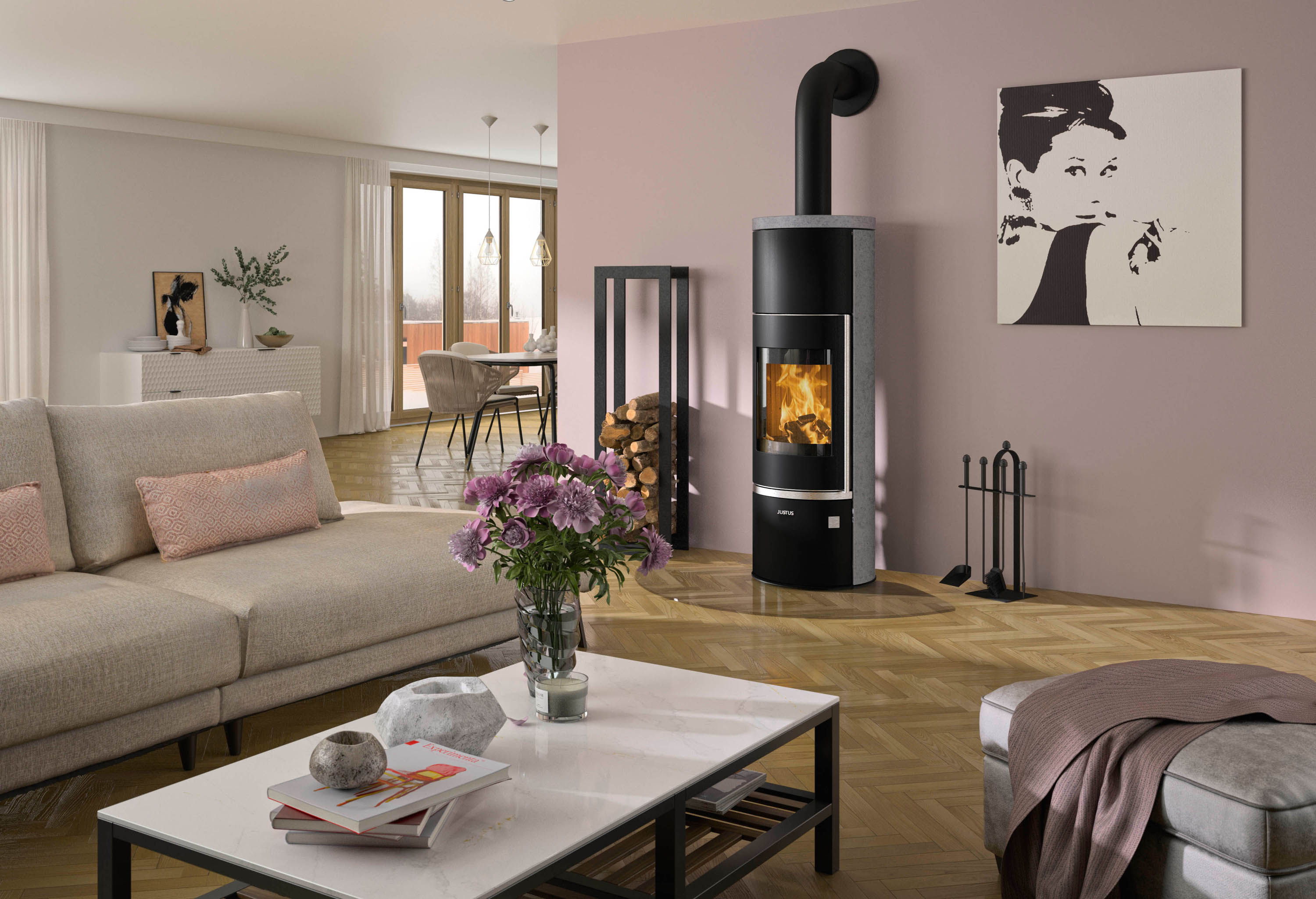 Holzfeuer und Wärmepumpe kombinieren: Hybride Heizsysteme liefern das ganze Jahr nachhaltige Energie (Die Bildrechte liegen bei dem Verfasser der Mitteilung.)