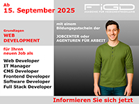 Weiterbildung Web Development – Start 15.09.2025 in Berlin, gefördert mit Bildungsgutschein Weiterbildung Web Development – Start 15.09.2025 in Berlin, gefördert mit Bildungsgutschein