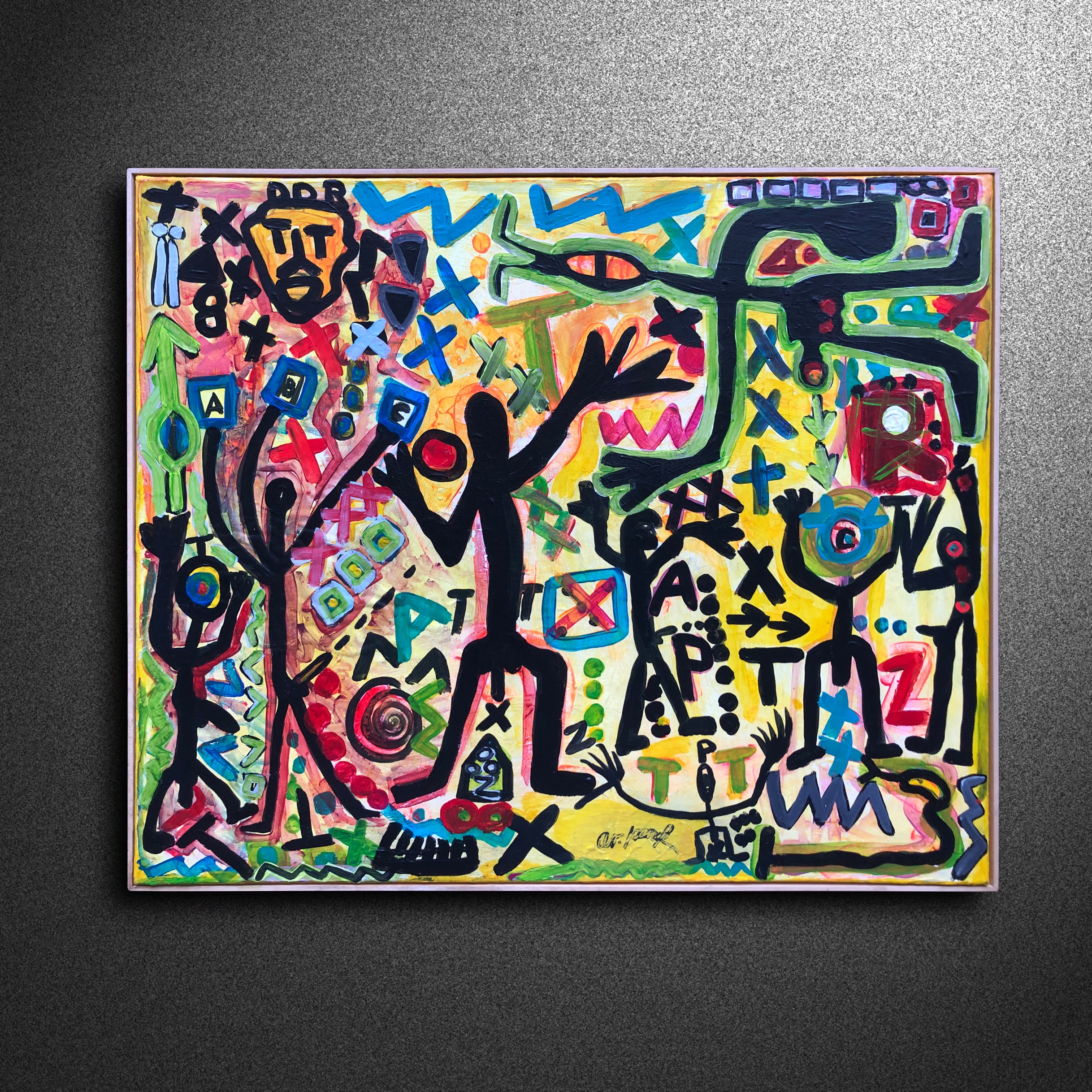 Ein Werk von A.R. Penck (Die Bildrechte liegen bei dem Verfasser der Mitteilung.) Ein Werk von A.R. Penck (Die Bildrechte liegen bei dem Verfasser der Mitteilung.)