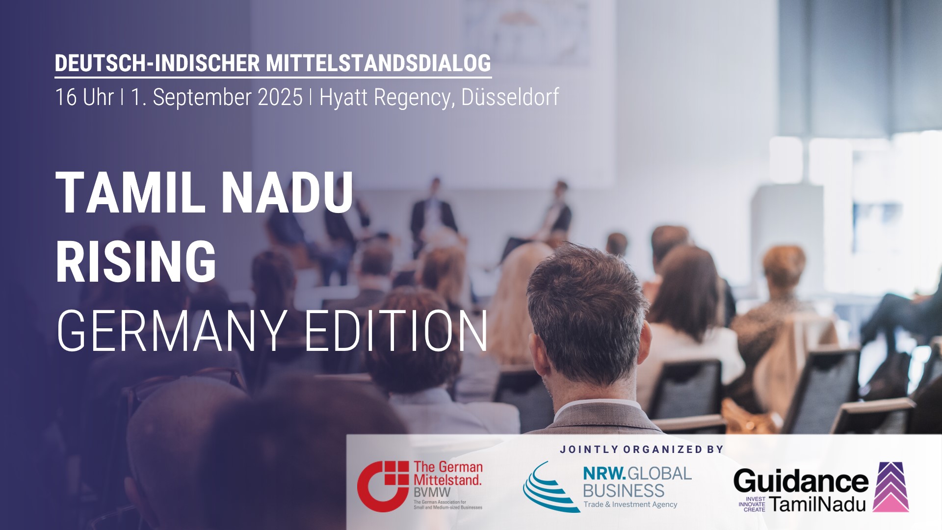 Tamil Nadu kommt nach Düsseldorf - organisiert von BVMW und NRW.Global Business (Die Bildrechte liegen bei dem Verfasser der Mitteilung.)