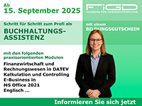 Weiterbildung Buchhaltungsassistenz ab 15.09.2025 – praxisnah, gefördert, mit DATEV & MS Office