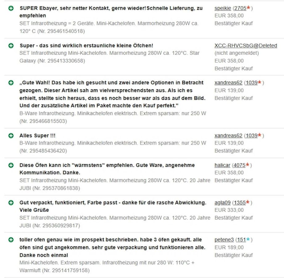 Infrarotheizungen 2025. Reale Kundenbewertungen. (© )