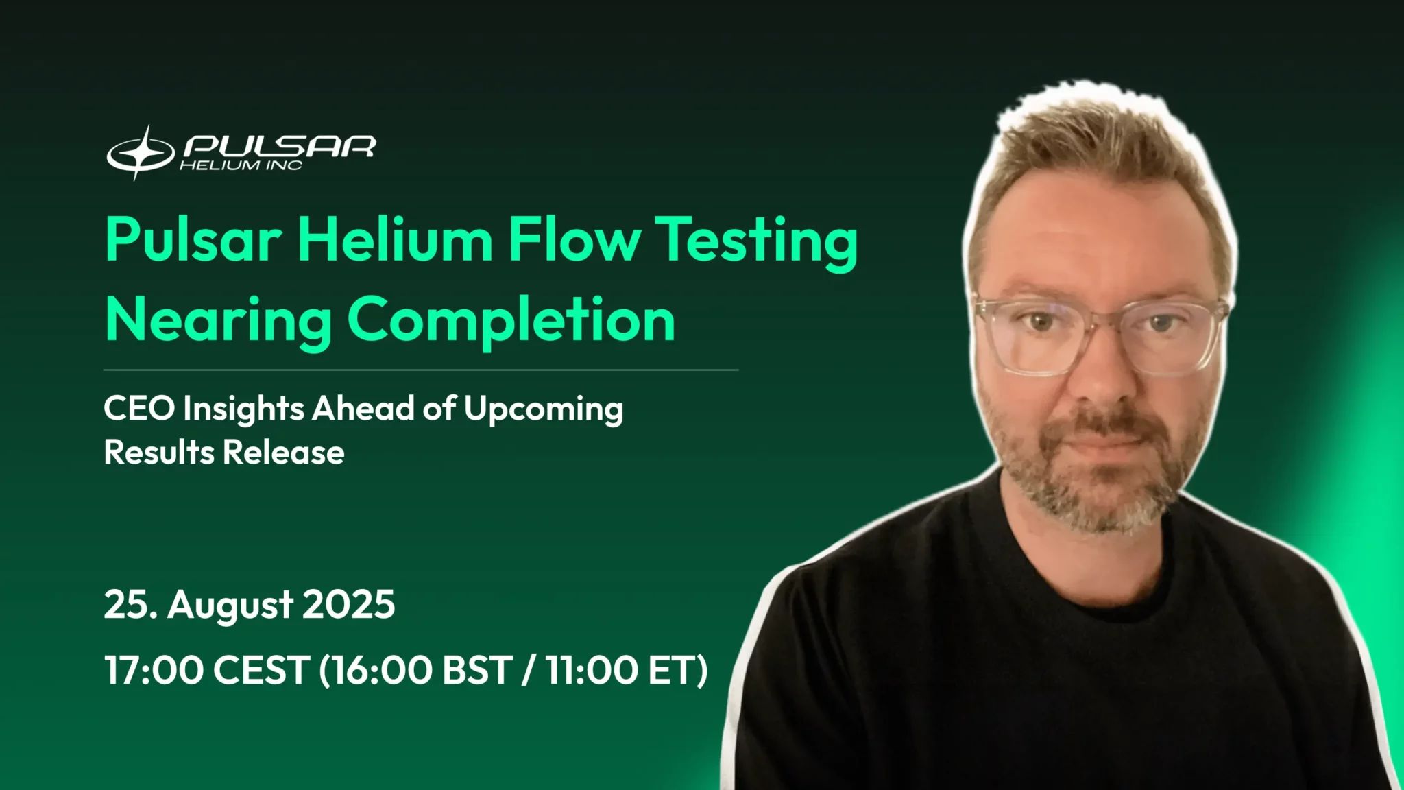 Heute Live-Q&A mit dem Pulsar Helium-CEO!