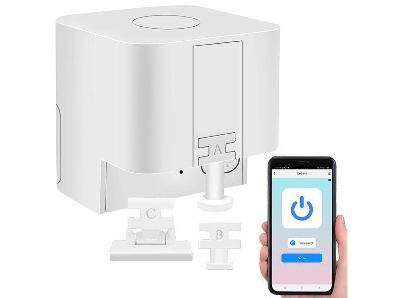 Luminea Home Control Smarter Schalter-Aufsatz für Schalter& Taster, Sprachsteuerung, www.pearl.de (Die Bildrechte liegen bei dem Verfasser der Mitteilung.) Luminea Home Control Smarter Schalter-Aufsatz für Schalter& Taster, Sprachsteuerung, www.pearl.de (Die Bildrechte liegen bei dem Verfasser der Mitteilung.)