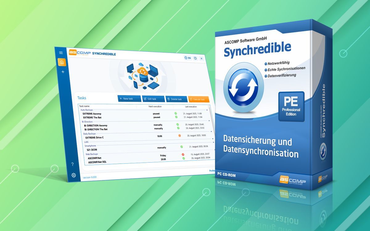 Synchredible 9.0: Neues Design, mehr Tempo - die nächste Generation der Dateisynchronisation (© ) Synchredible 9.0: Neues Design, mehr Tempo - die nächste Generation der Dateisynchronisation (© )