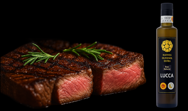 Bistecca alla Fiorentina und Premium Olivenöl aus Lucca