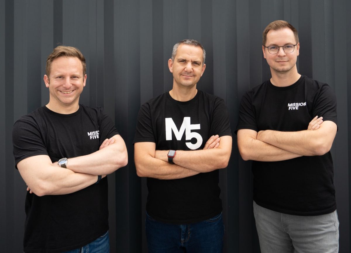 Max Eggert, Tobias Schulte-Ostermann und David Hessler von Mission Five (© Byteclub)