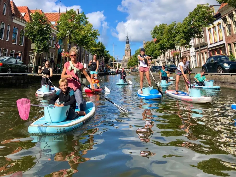 SupitUp Cleanup auf Alkmaars Grachten (Bildquelle: El-Kombi-Sup)
