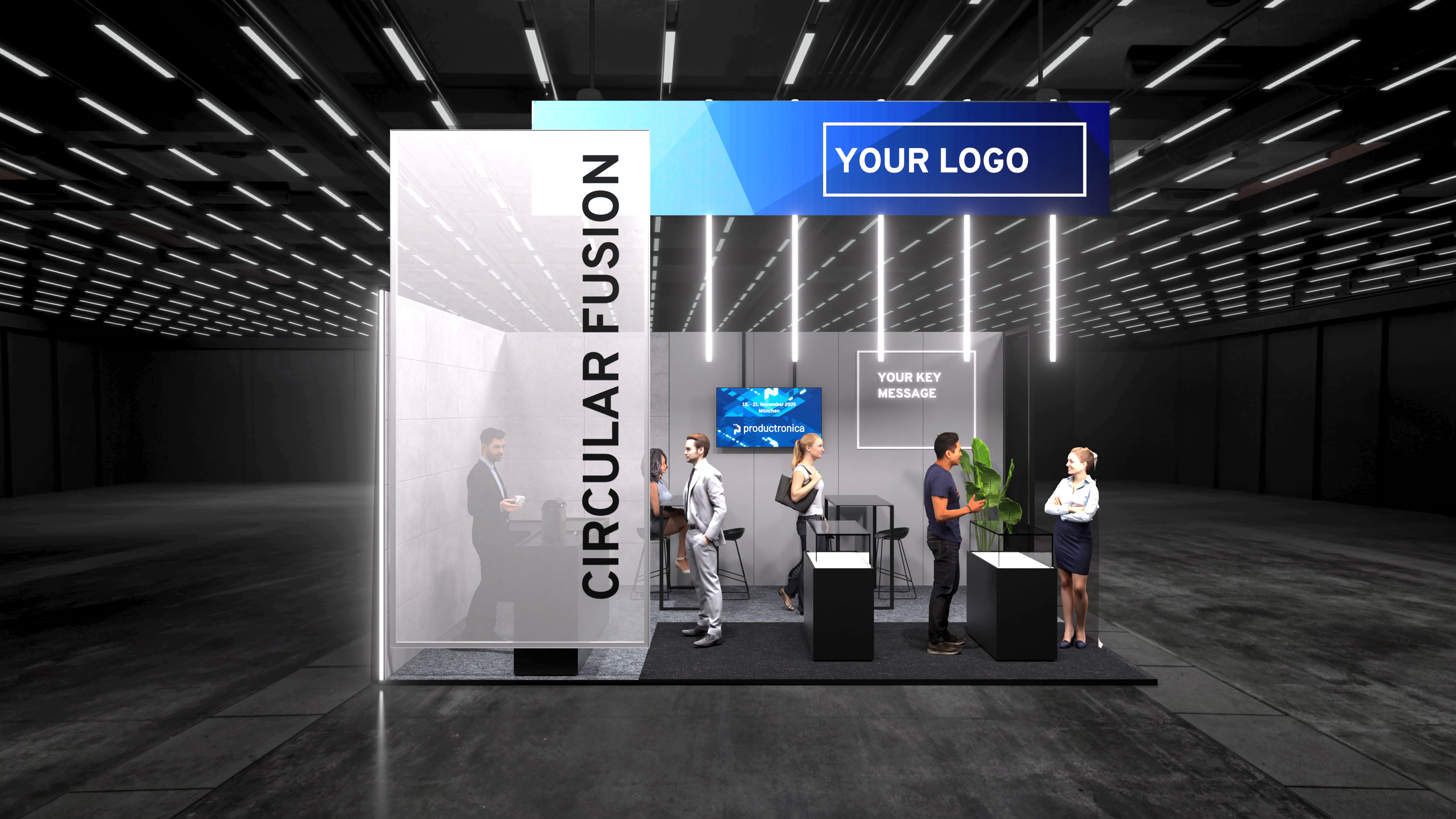 „Circular Fusion“: effiziente, flexible und nachhaltige Standlösung (Foto: meplan)