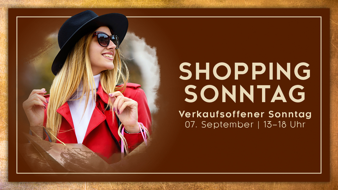 Am 7. September lädt das ALEXA zum Shopping-Sonntag ein. (Bildquelle: Sonae Sierra) Am 7. September lädt das ALEXA zum Shopping-Sonntag ein. (Bildquelle: Sonae Sierra)