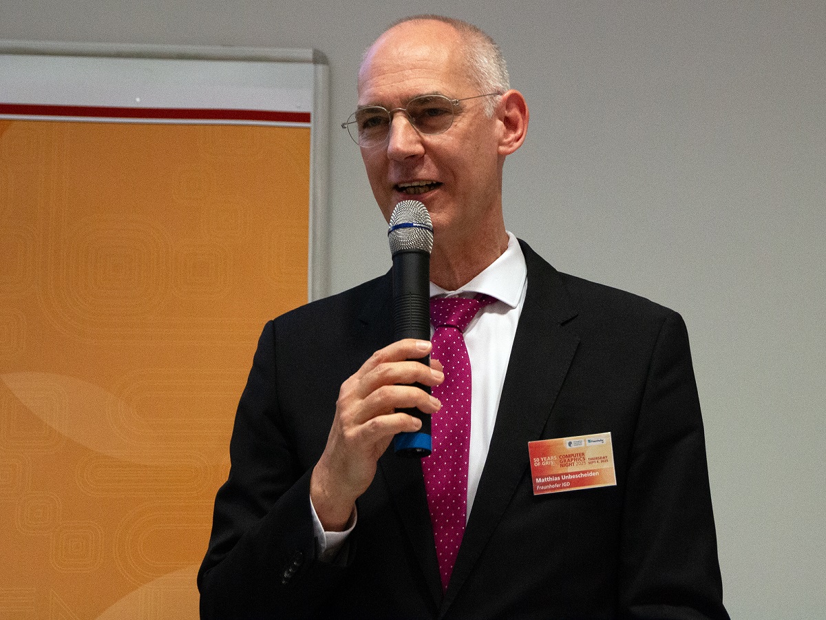 Dr. Matthias Unbescheiden - Institutsleiter des Fraunhofer IGD (Die Bildrechte liegen bei dem Verfasser der Mitteilung.) Dr. Matthias Unbescheiden - Institutsleiter des Fraunhofer IGD (Die Bildrechte liegen bei dem Verfasser der Mitteilung.)