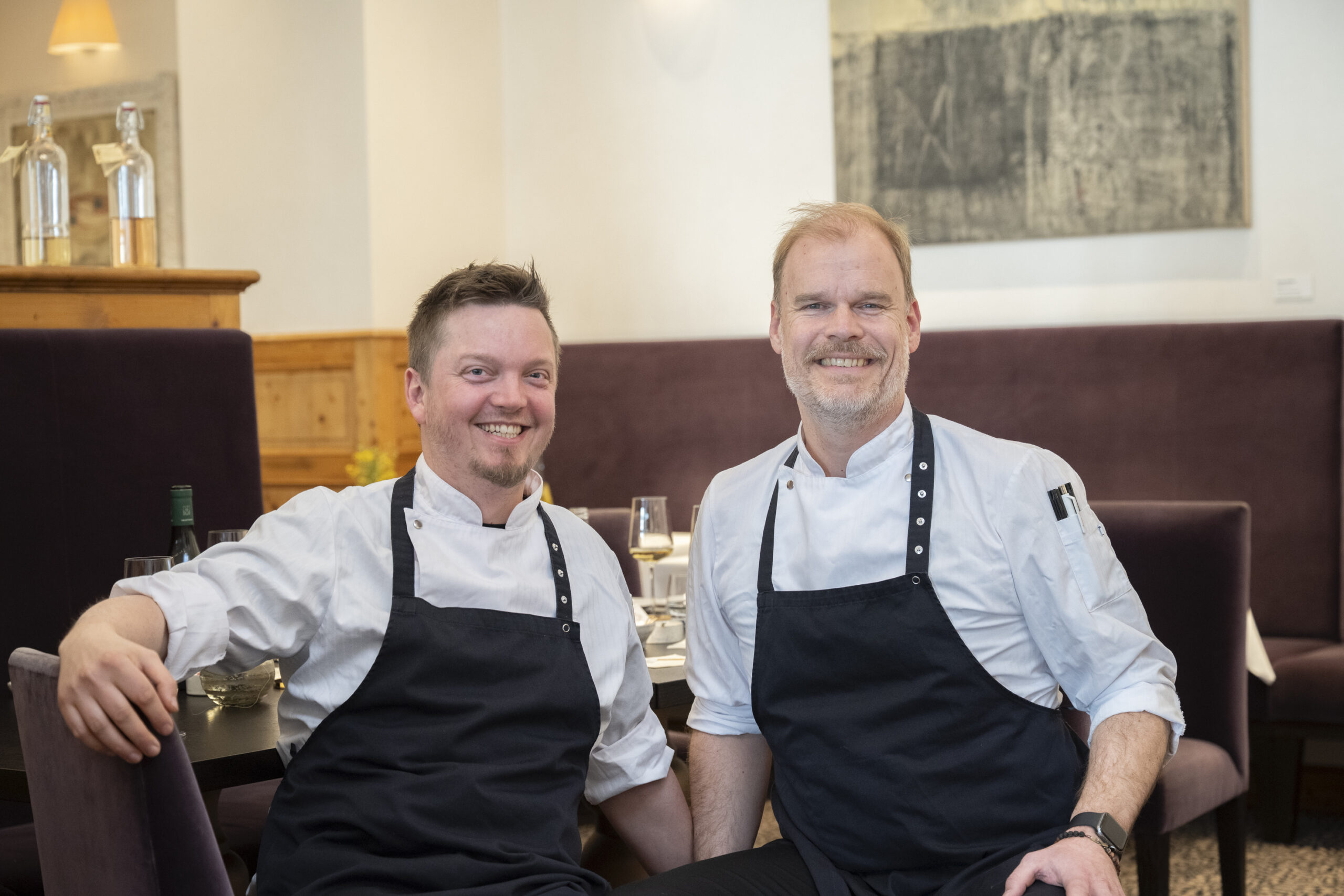 Hotel-Restaurant Anne-Sophie: v. l.: Küchenchefs Tobias Pfeiffer und Sebastian Wiese ©Hotel-Restaurant Anne-Sophie