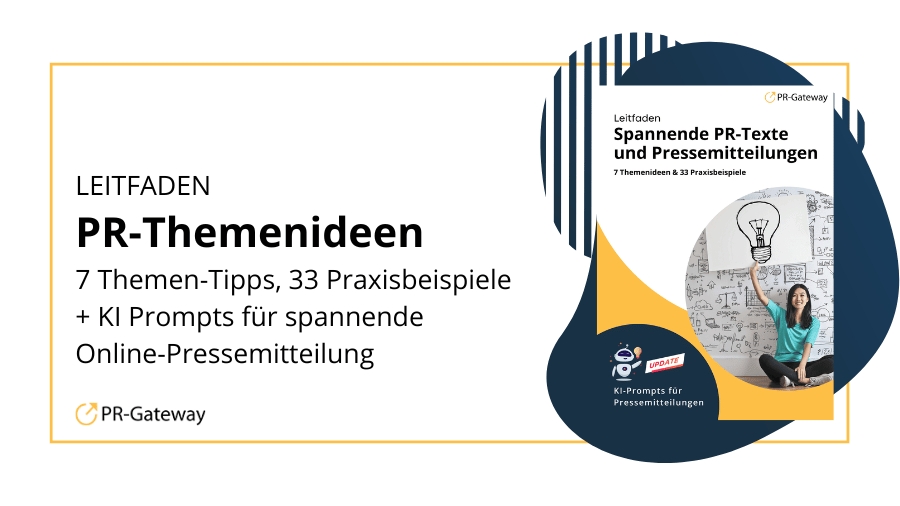 Leitfaden für spannende Online-Pressemitteilungen: 7 Themen-Tipps und 33 Best-Practice Beispiele (Die Bildrechte liegen bei dem Verfasser der Mitteilung.) Leitfaden für spannende Online-Pressemitteilungen: 7 Themen-Tipps und 33 Best-Practice Beispiele (Die Bildrechte liegen bei dem Verfasser der Mitteilung.)