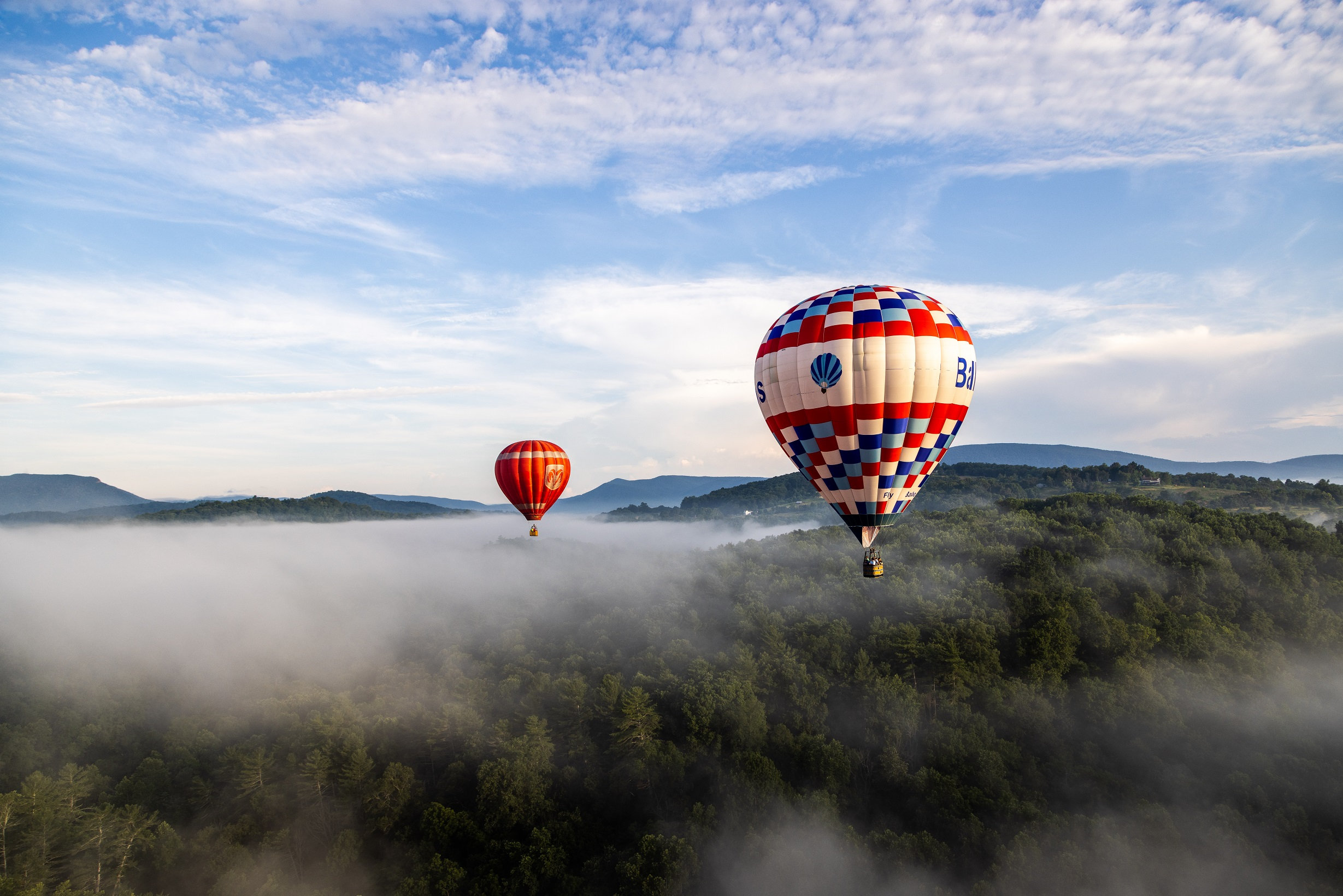 "Come Find Your Virginia": Virginia lockt auch mit stimmungsvollen Fahrten im Heissluftballon. (Die Bildrechte liegen bei dem Verfasser der Mitteilung.)