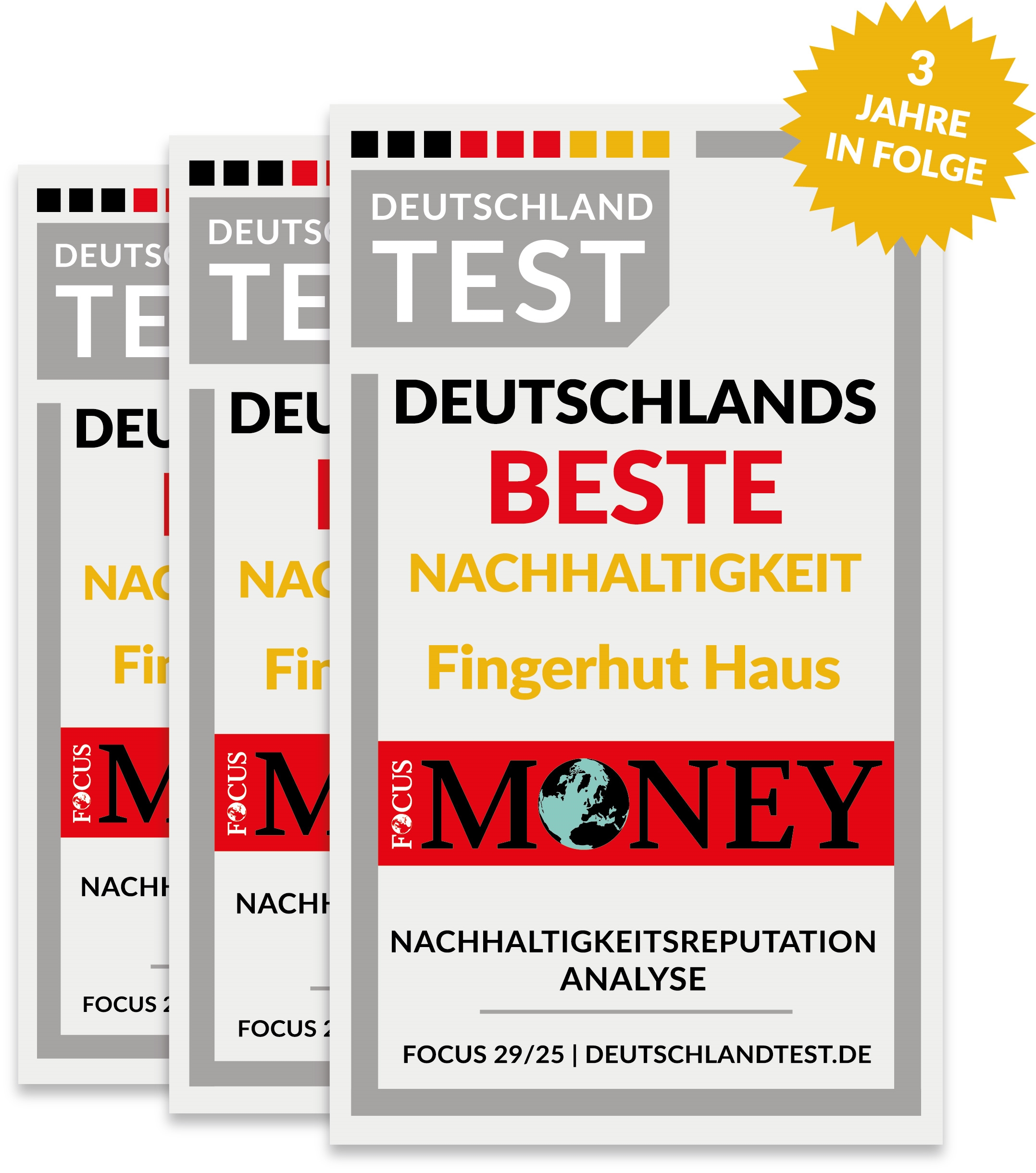 Fingerhut Haus unter Deutschlands besten Unternehmen in puncto Nachhaltigkeit (Bildquelle: Focus Money)