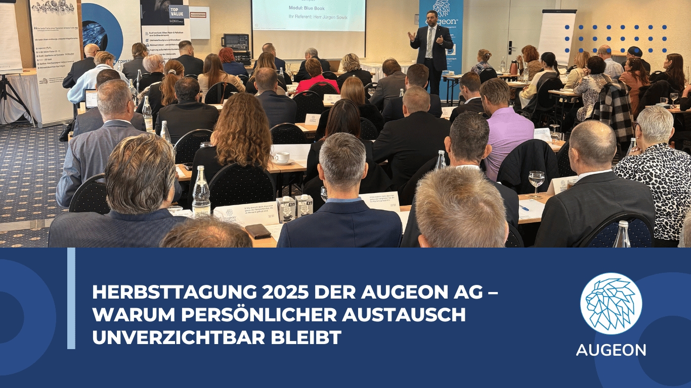 Herbsttagung 2025 der Augeon AG–warum perso?nlicher Austausch unverzichtbar bleibt - Augeon AG (Die Bildrechte liegen bei dem Verfasser der Mitteilung.) Herbsttagung 2025 der Augeon AG–warum perso?nlicher Austausch unverzichtbar bleibt - Augeon AG (Die Bildrechte liegen bei dem Verfasser der Mitteilung.)