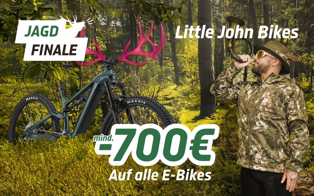 Jagdfinale: mind. -700 € auf alle E-Bikes (©Little John Bikes GmbH)