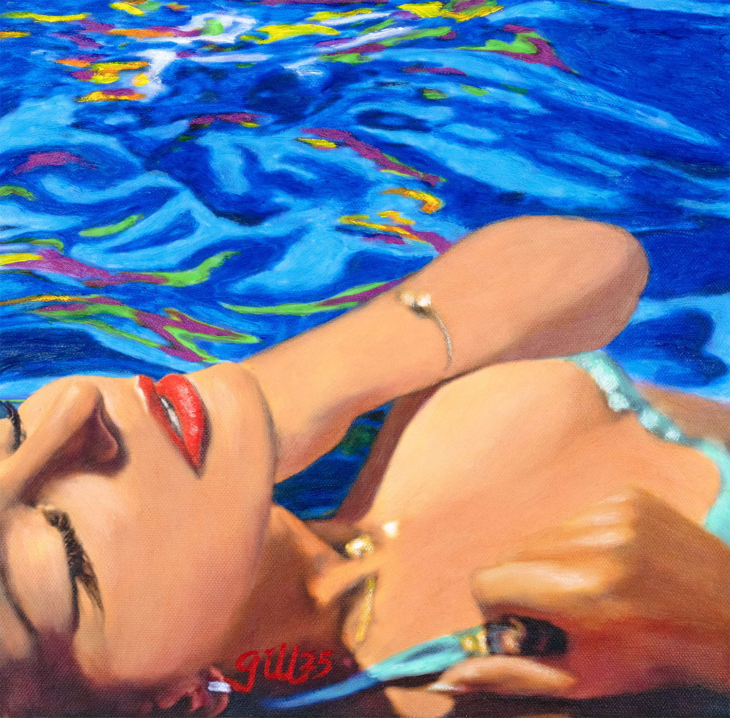 JAMES FRANCIS GILL, WOMEN IN WATER - SERENE MUSE, 2025 (Die Bildrechte liegen bei dem Verfasser der Mitteilung.)