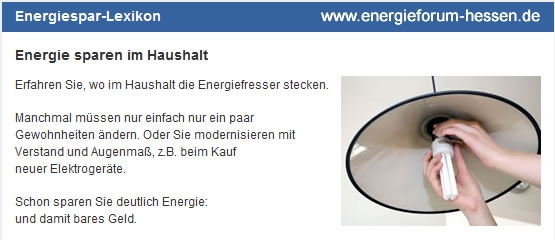 Energieforum Hessen gibt Tipps und Tricks zum Energiesparen im Haushalt Energieforum Hessen gibt Tipps und Tricks zum Energiesparen im Haushalt