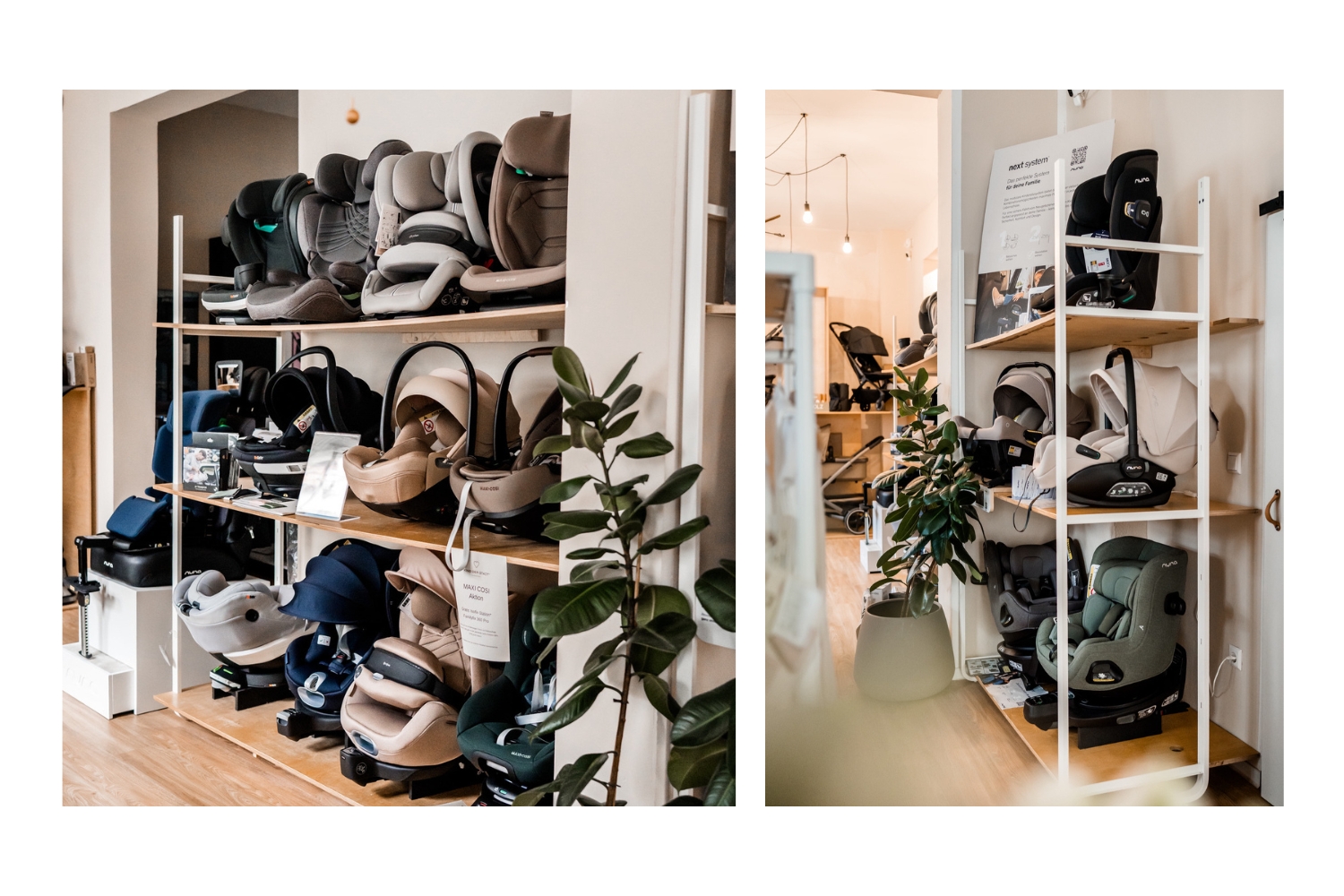 Kindersitze im KIND DER STADT Baby Concept Store (Bilder ©: KIND DER STADT Hannover)