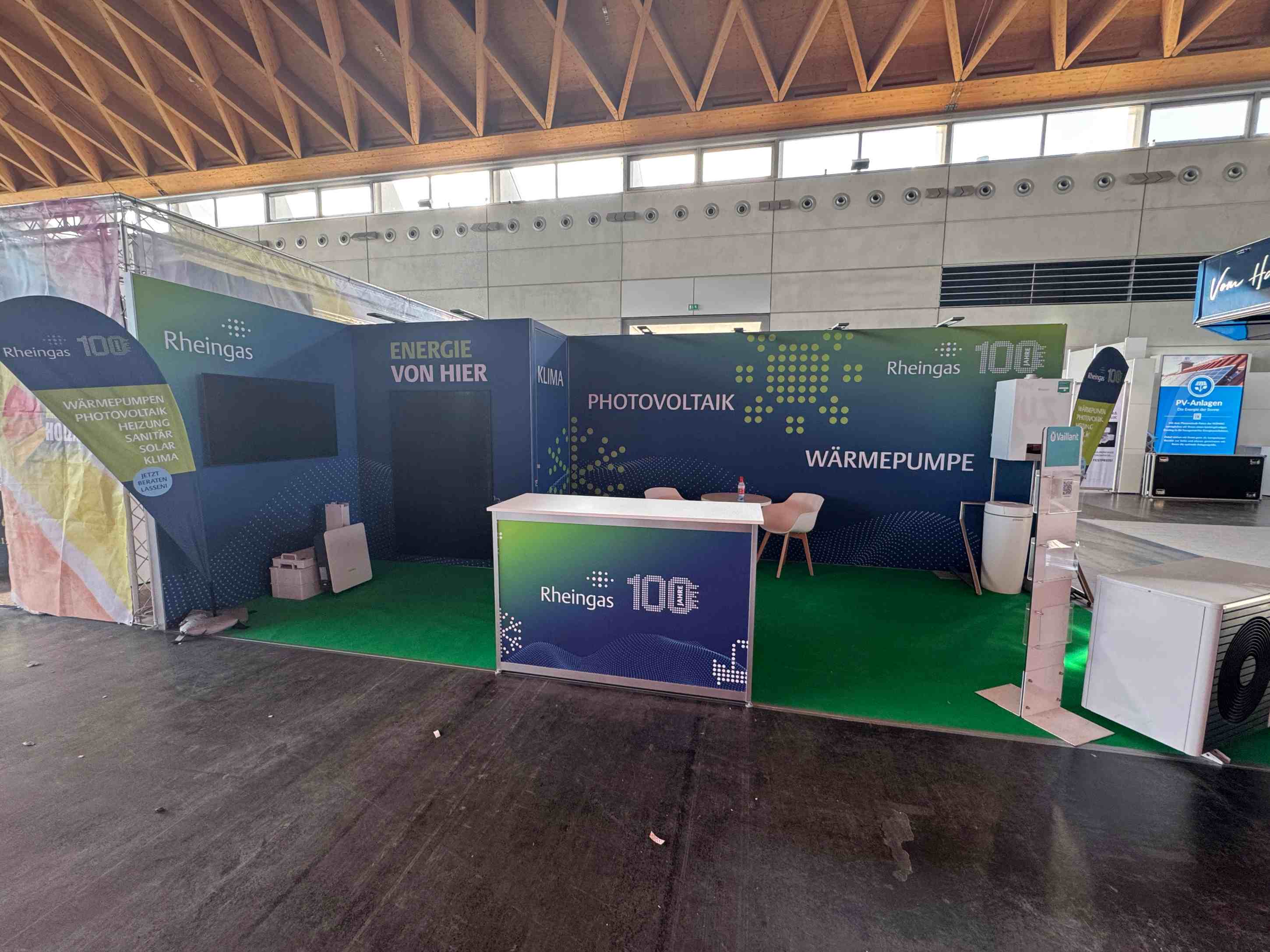 Messestand von Rheingas bei der RoBau 2025. (Die Bildrechte liegen bei dem Verfasser der Mitteilung.)